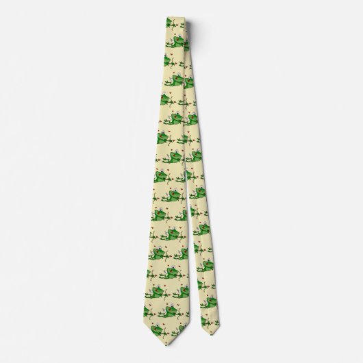 Cupid Frog Necktie voor Mannen Stropdas (Voorkant)