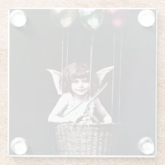 Cupid Glazen Onderzetter (Achterkant)