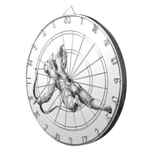 Cupid God van Liefde Dartbord (Voorkant Rechts)