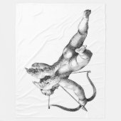 Cupid (God van liefde) Fleece Blanket Deken (Voorkant)