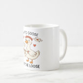 Cupid Goose On The Loose – Cute Valentine Goose Koffiemok (Voorkant rechts)