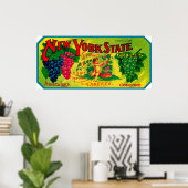 Cupid Grape LabelStarkey, NY Poster (Thuiskantoor)