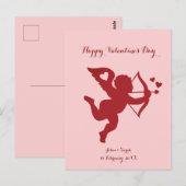 CUPID Happy Valentine's Day Briefkaart (Voorkant / Achterkant)
