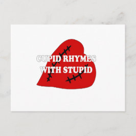 Cupid-harsen met staartje briefkaart