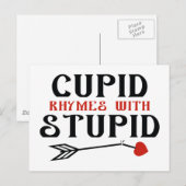Cupid-harsen met staartje briefkaart (Voorkant / Achterkant)