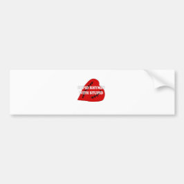Cupid-harsen met staartje bumpersticker