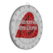 Cupid-harsen met staartje dartbord (Voorkant Links)