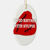 Cupid-harsen met staartje keramisch ornament (Rechts)