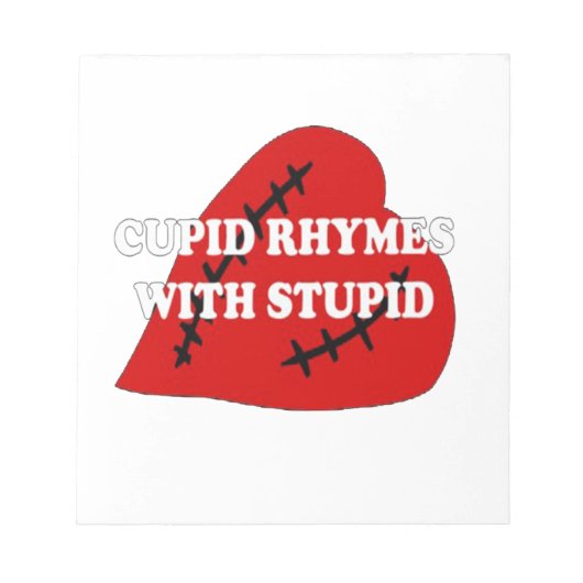 Cupid-harsen met staartje notitieblok (Voorkant)