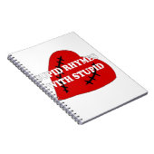 Cupid-harsen met staartje notitieboek (Rechterzijde)