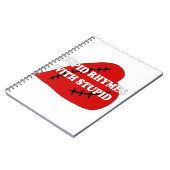 Cupid-harsen met staartje notitieboek (Linkerzijde)