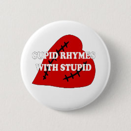 Cupid-harsen met staartje ronde button 5,7 cm