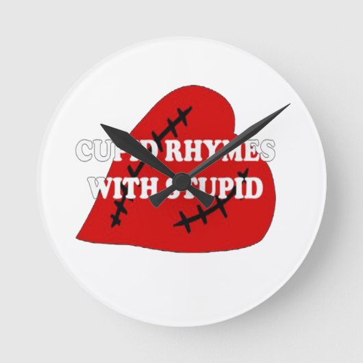 Cupid-harsen met staartje ronde klok (Voorkant)