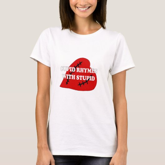 Cupid-harsen met staartje t-shirt (Voorkant)