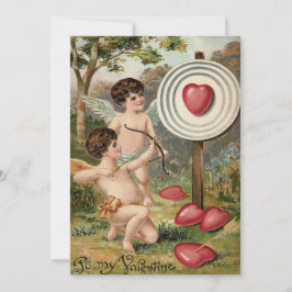 Cupid Hart Boog Pijl Doel Trouw Uitnodiging