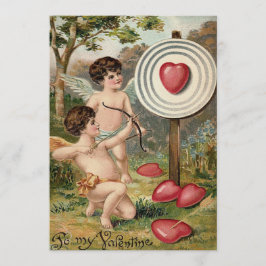Cupid Hart Boog Pijl Doel Trouwkaart Kaart
