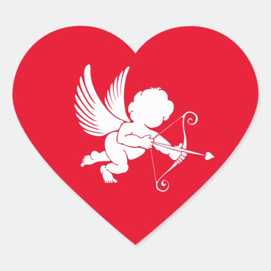 Cupid Hart Stickers (Voorkant)