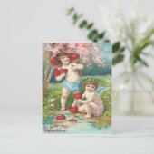 Cupid Hartenboom Vijver Briefkaart (Staand voorkant)