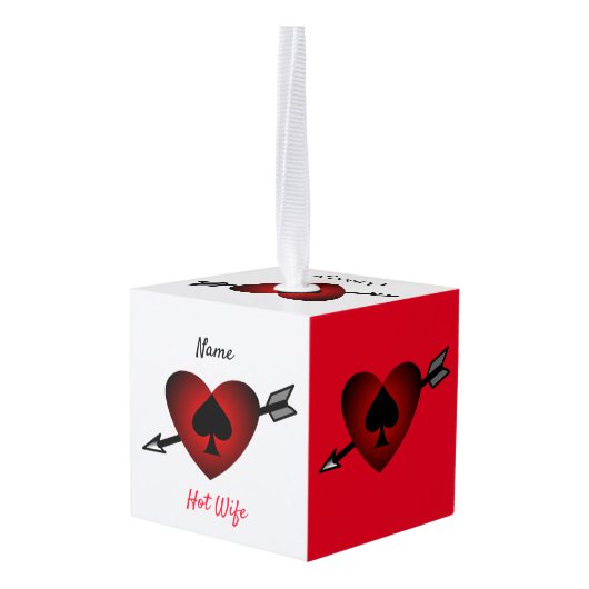 Cupid Heart Black Spade Thunder_Cove Decoratie (Achter hoekig)
