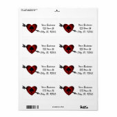 Cupid Heart Black Spade Thunder_Cove Etiket (Full Sheet)