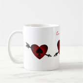Cupid Heart Black Spade Thunder_Cove Koffiemok (Links)