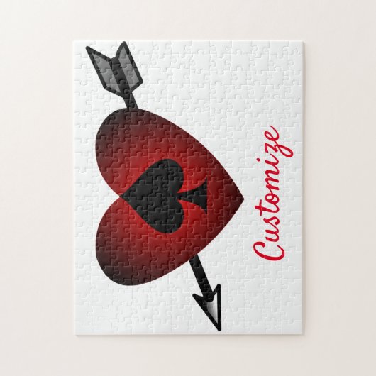 Cupid Heart Black Spade Thunder_Cove Legpuzzel (Verticaal)