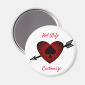 Cupid Heart Black Spade Thunder_Cove Magneet (Voorkant / Achterkant)