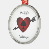 Cupid Heart Black Spade Thunder_Cove Metalen Ornament (Links)