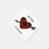 Cupid Heart Black Spade Thunder_Cove Servet (Hoek)