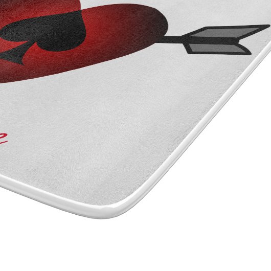 Cupid Heart Black Spade Thunder_Cove Snijplank (Hoek)