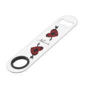 Cupid Heart Black Spade Thunder_Cove Speed Flessenopener (Achterkant Gekanteld)