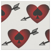 Cupid Heart Black Spade Thunder_Cove Stof (Close Up)