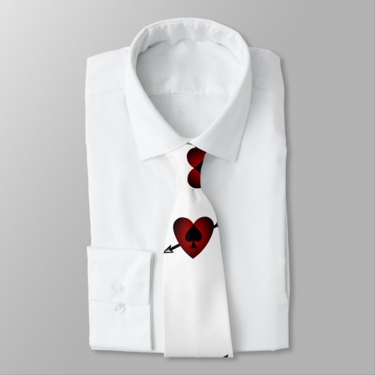 Cupid Heart Black Spade Thunder_Cove Stropdas (Gebonden)