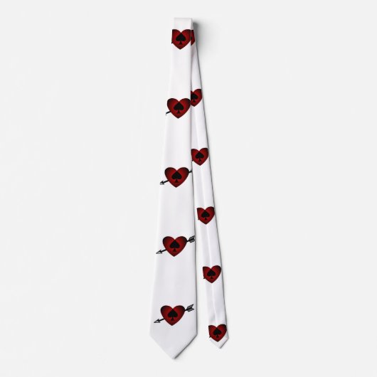 Cupid Heart Black Spade Thunder_Cove Stropdas (Voorkant)