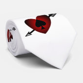 Cupid Heart Black Spade Thunder_Cove Stropdas (Opgerold)