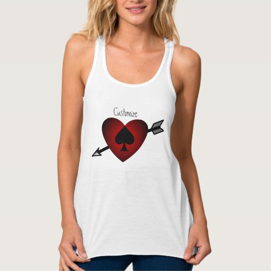 Cupid Heart Black Spade Thunder_Cove Tanktop (Voorkant)