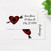 Cupid Heart Black Spade Thunder_Cove Visitekaartje (Bureau)