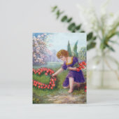  Cupid Heart Love 1920 Briefkaart (Staand voorkant)