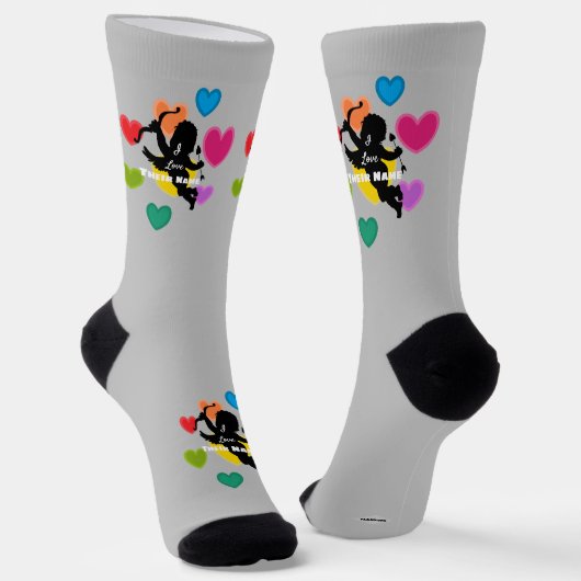 Cupid Heart Sokken HAMbyWG (Gebogen)