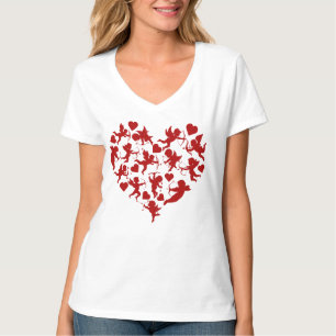 Cupid Hearts Valentijnsdag Romantisch T-shirt