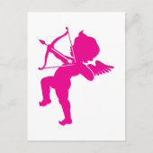 Cupid - Hot Pink Cupid's Bow and Arrow of Love Pos Briefkaart (Voorkant)