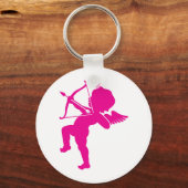 Cupid - Hot Pink Cupid's Bow and Arrow of Love Sleutelhanger (Voorkant)