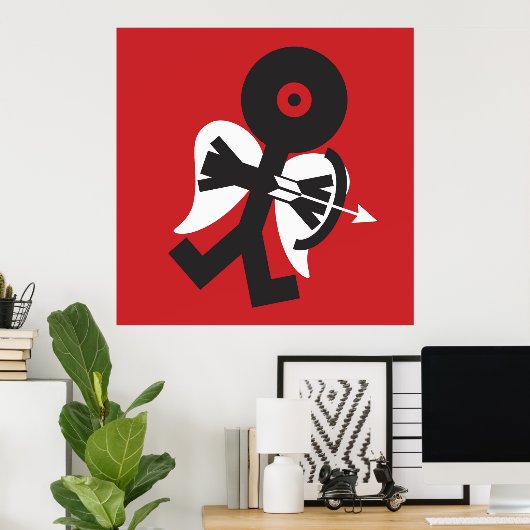 Cupid Icon Art Poster (Thuiskantoor)