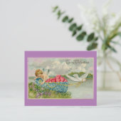 Cupid in een Briefkaart (Staand voorkant)