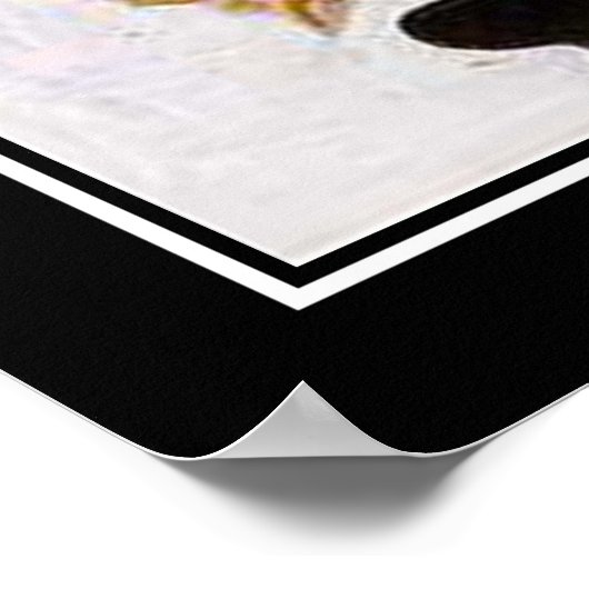 Cupid in een Cage Art Deco Print (Hoek)