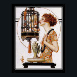Cupid in een Cage Art Deco Print<br><div class="desc">Cupid in een Cage Art Deco Print</div>