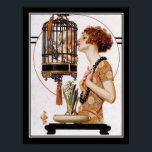 Cupid in een Cage Art Deco Print<br><div class="desc">Cupid in een Cage Art Deco Print</div>