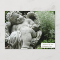  Cupid in een Engelstalig Briefkaart van de tuin