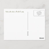 Cupid in een Engelstalig Briefkaart van de tuin (Achterkant)