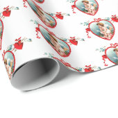 CUPID IN EEN RODE HART inpakpapier (Rol Hoek)